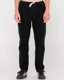 Pantalon Elastico De Corte Recto Para Nino Medio>Rusty Discount