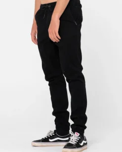 Pantalon Elastico De Corte Slim Con Gancho><noscript><img width=