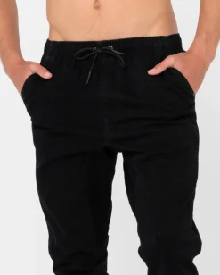 Pantalon Elastico De Corte Slim Con Gancho><noscript><img width=