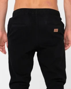 Pantalon Elastico De Corte Slim Con Gancho><noscript><img width=