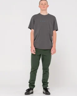 Pantalon Elastico De Corte Slim Con Gancho><noscript><img width=