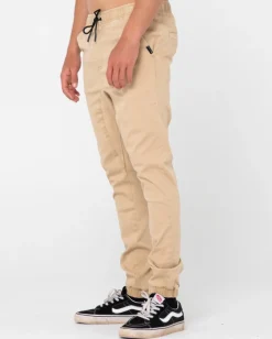 Pantalon Elastico De Corte Slim Con Gancho><noscript><img width=
