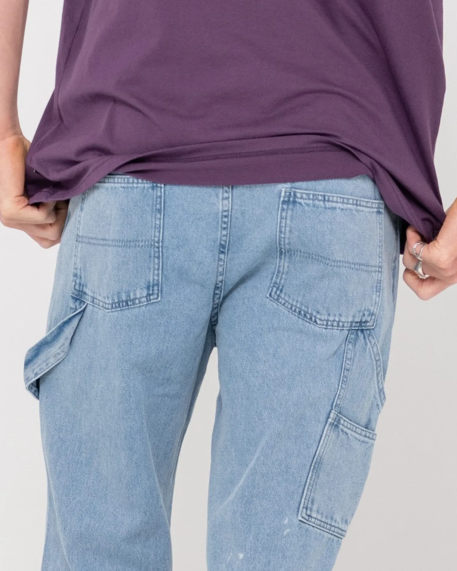 Pantalon Vaquero De Corte Recto Con Peto>Rusty Best