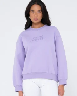 Polar Extragrande Con Cuello Redondo Y Texto>Rusty Fashion