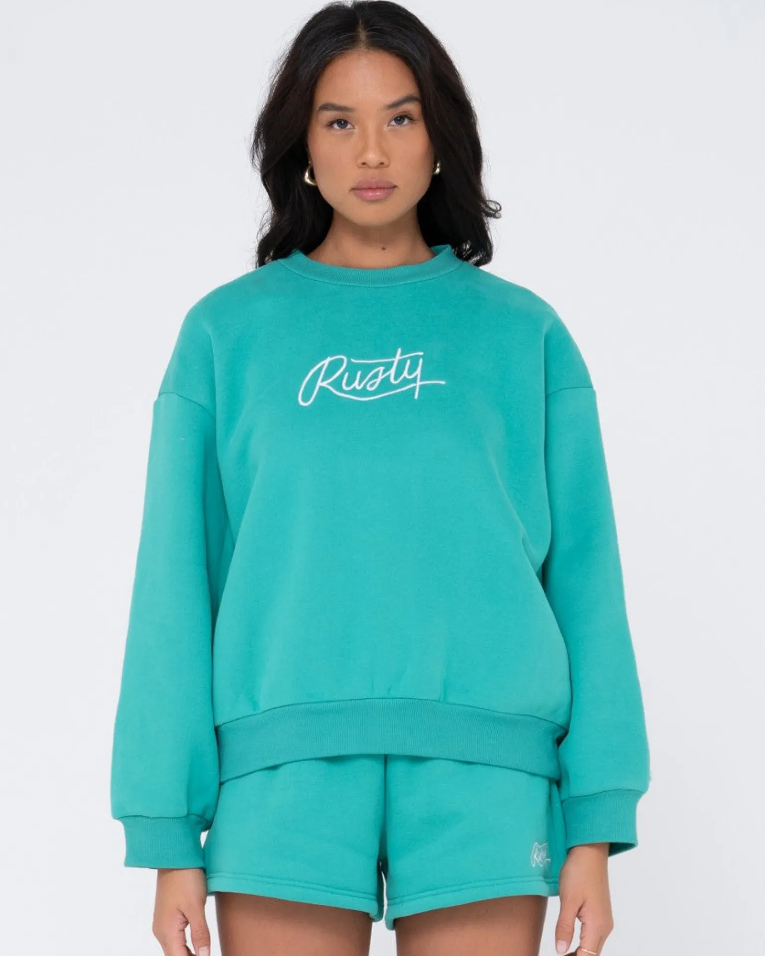 Polar Extragrande Con Cuello Redondo Y Texto>Rusty Store