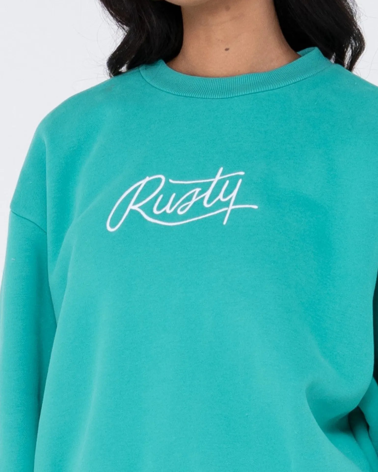Polar Extragrande Con Cuello Redondo Y Texto>Rusty Store