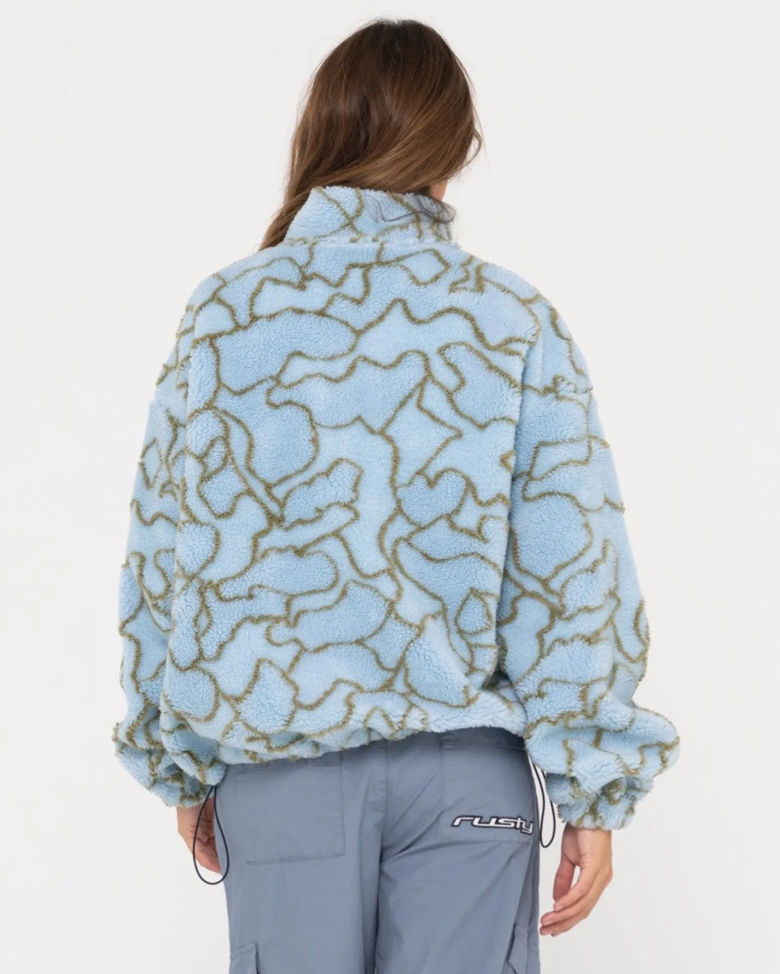 Polar Sherpa Con Cremallera Y Estampado Low Tides>Rusty Best Sale