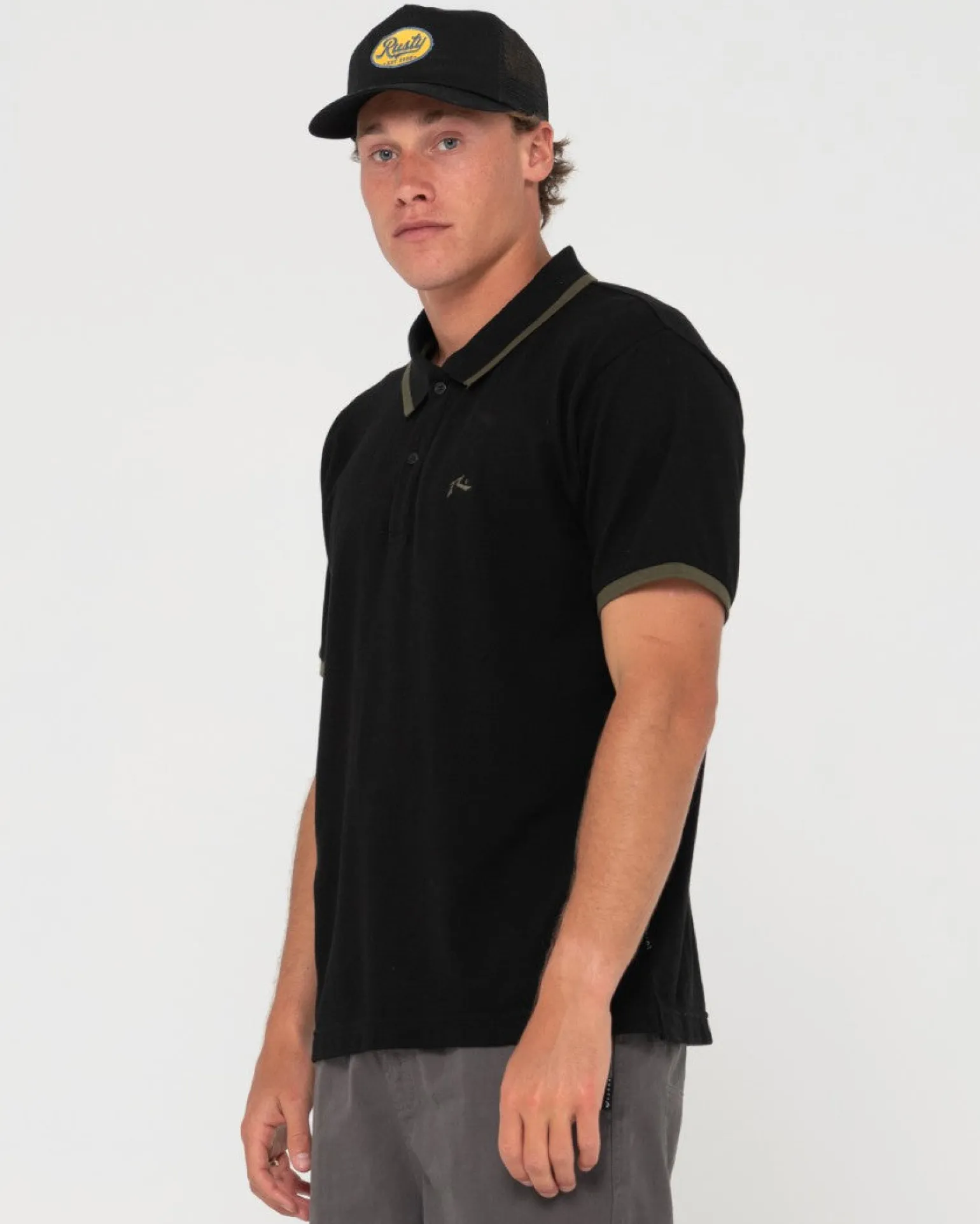Polo De Manga Corta Con Punta Del Hoyo 19>Rusty Store