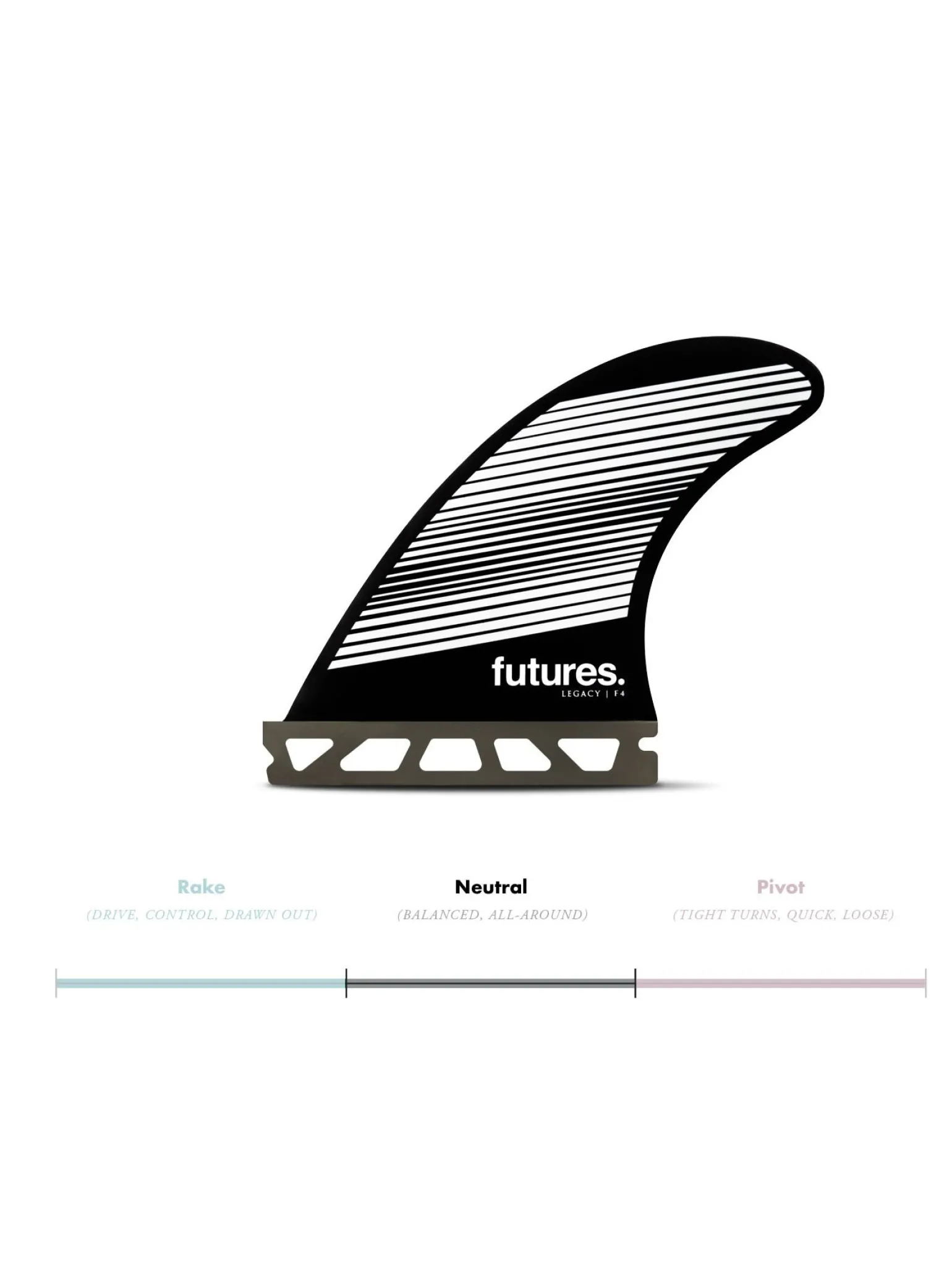 Propulsor Futures F4 Hc - Aletas Neutras>Rusty Cheap