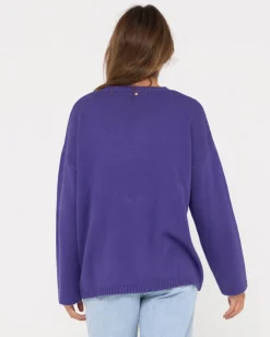 Punto Rider Relajado Con Cuello Redondo>Rusty Best Sale