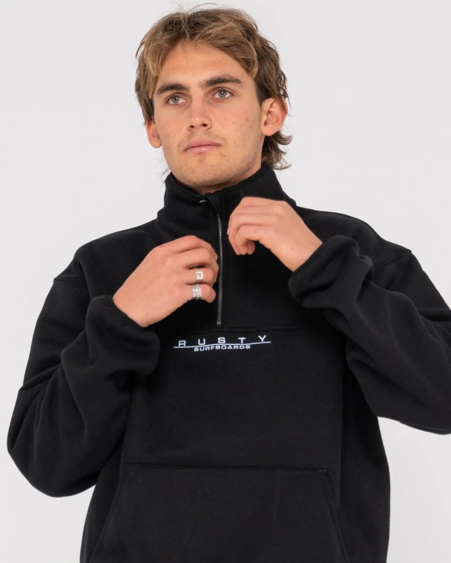 Rs Super Polar Relajado Con Cremallera 1/4>Rusty Fashion