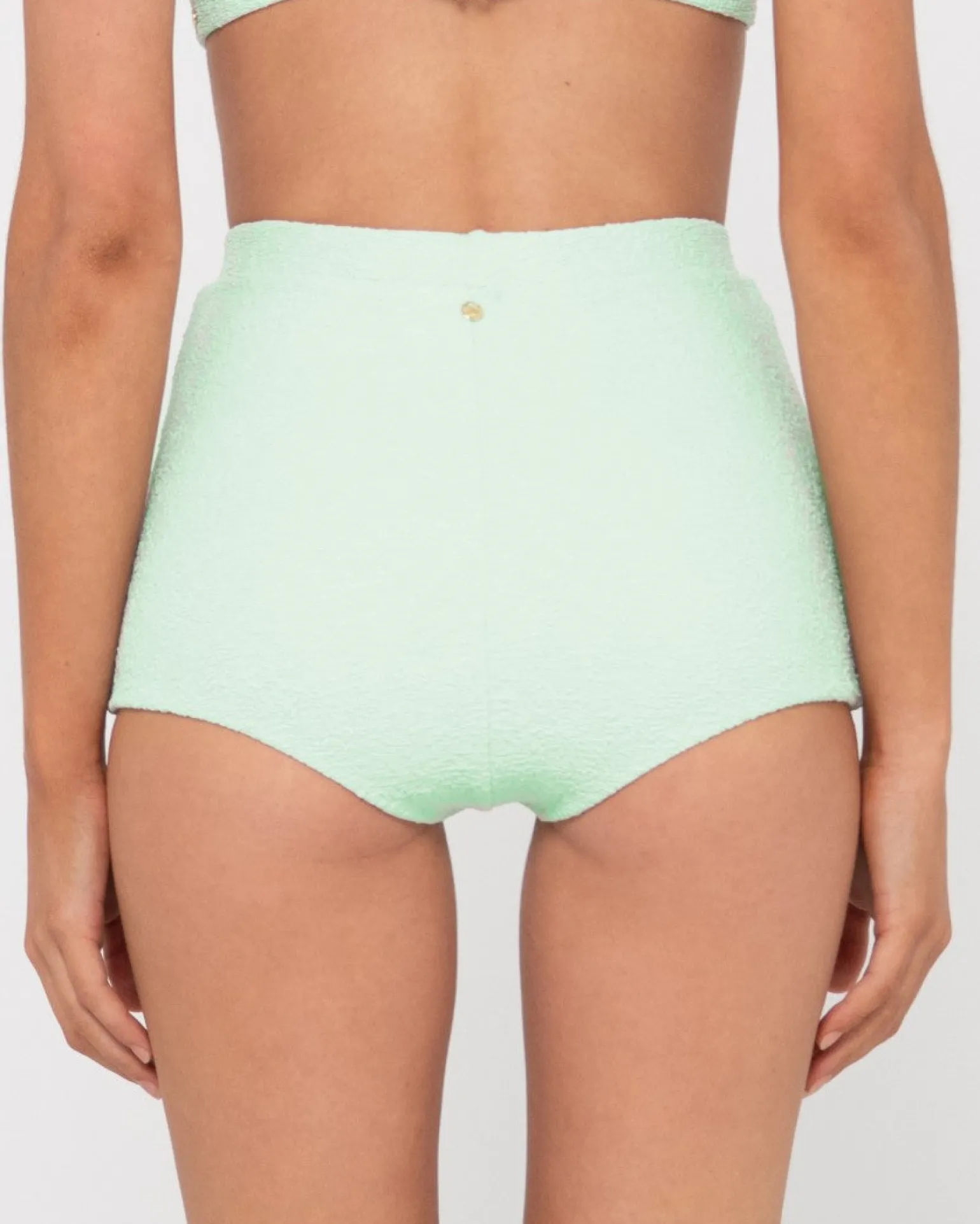 Shorts Surferos De Talle Alto Con Textura De Sandalo>Rusty Cheap