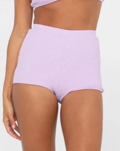 Shorts Surferos De Talle Alto Con Textura De Sandalo><noscript><img width=