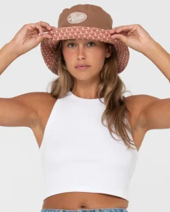 Sombrero De Pescador Estampado Reversible Vacay Time><noscript><img width=