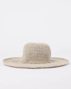 Sombrero De Playa De Paja De Ala Ancha Romance>Rusty Online