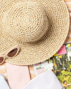 Sombrero De Playa De Paja De Ala Ancha Romance><noscript><img width=