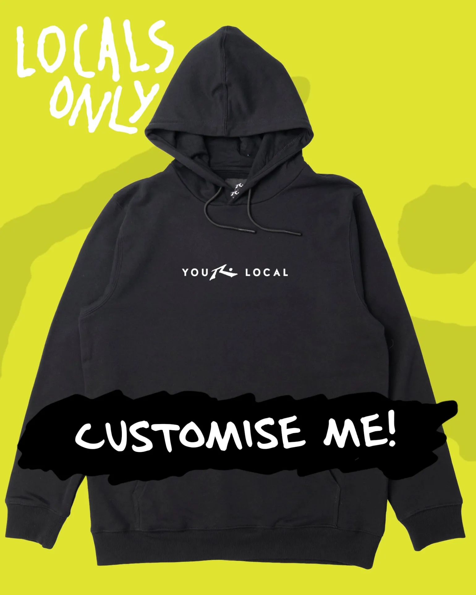 Sudadera Con Capucha De Tejido Polar Con Estampado Personalizado De Locals Only>Rusty Discount