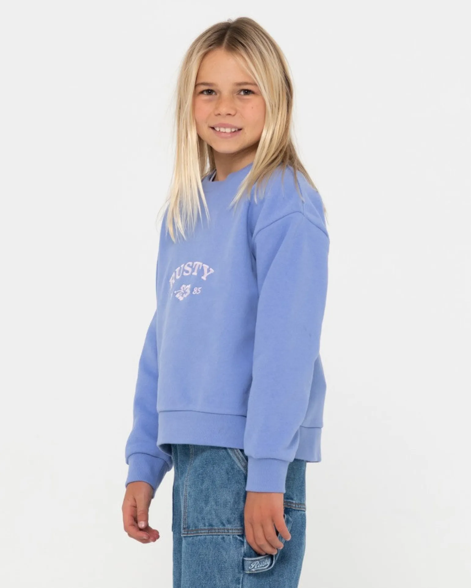 Thriving Relaxed Crew Polar Para Ninas>Rusty Best Sale