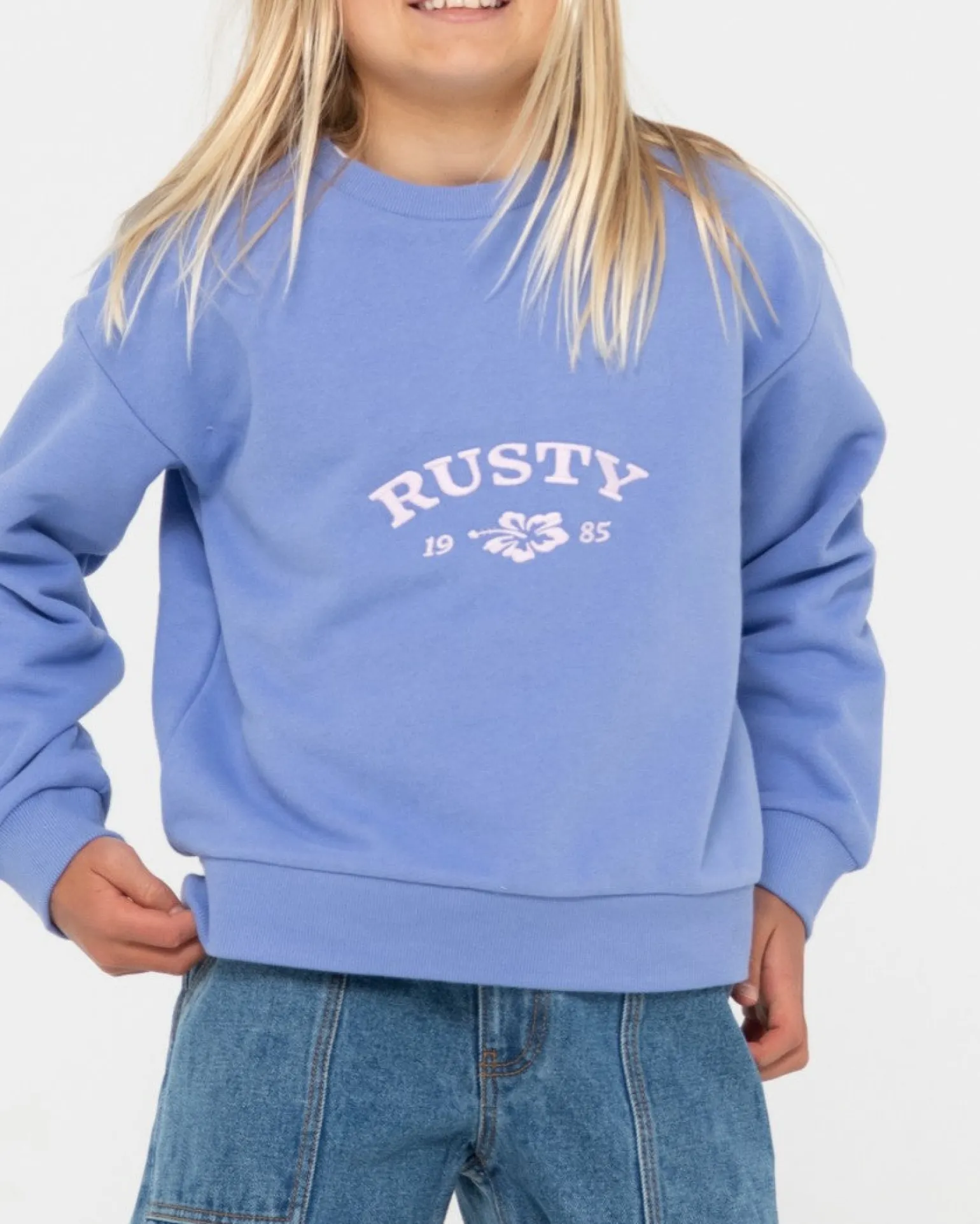 Thriving Relaxed Crew Polar Para Ninas>Rusty Best Sale