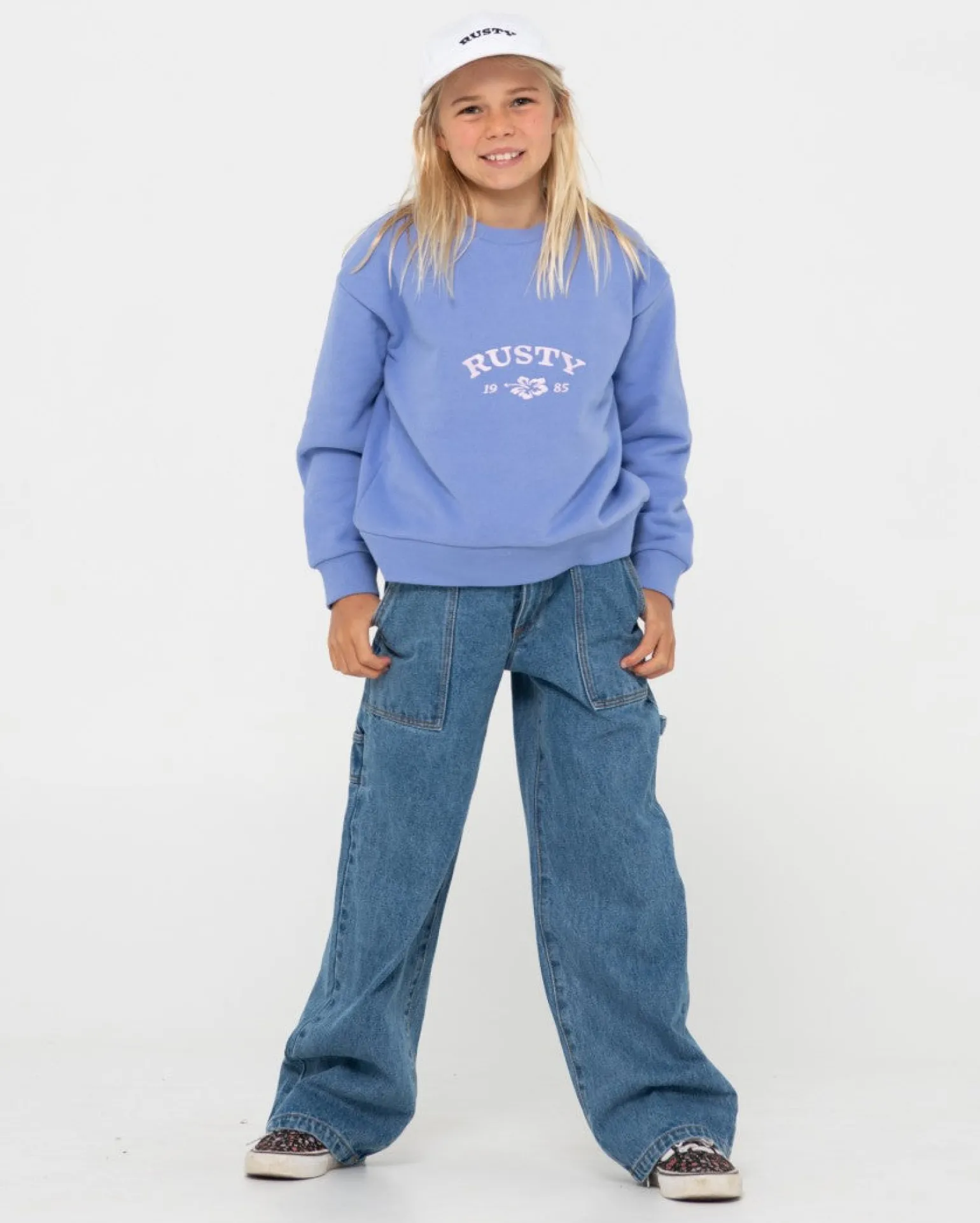 Thriving Relaxed Crew Polar Para Ninas>Rusty Best Sale