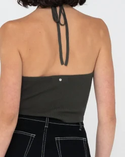Top Corto De Punto Con Cuello Halter Laura><noscript><img width=