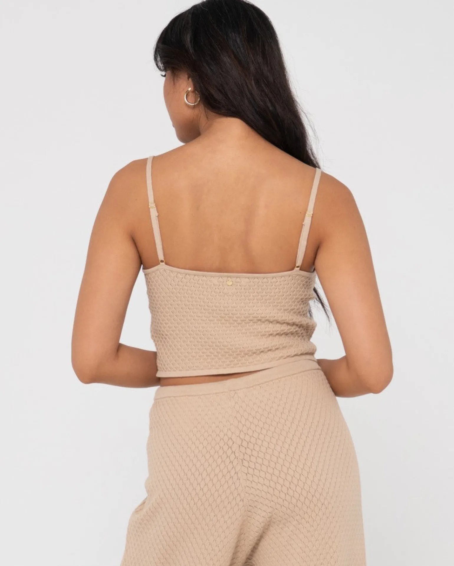 Top Corto De Tirantes De Punto Con Cuello En V Florence>Rusty Cheap