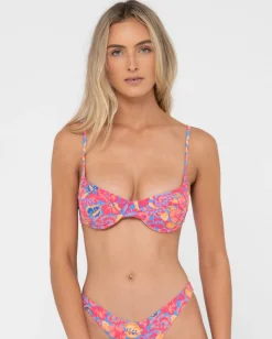 Top De Bikini Balconette Con Estampado Rio Hibiscus><noscript><img width=
