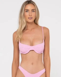 Top De Bikini Balconette Con Textura De Sandalo>Rusty Sale