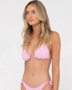 Top De Bikini Multiposicion Con Textura De Sandalo><noscript><img width=