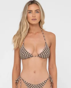 Top De Bikini Multiposicion Con Estampado De Conchas Sorrento>Rusty Discount