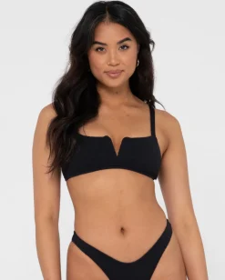 Top De Bikini Tipo Bralette Con Textura De Sandalo>Rusty Online