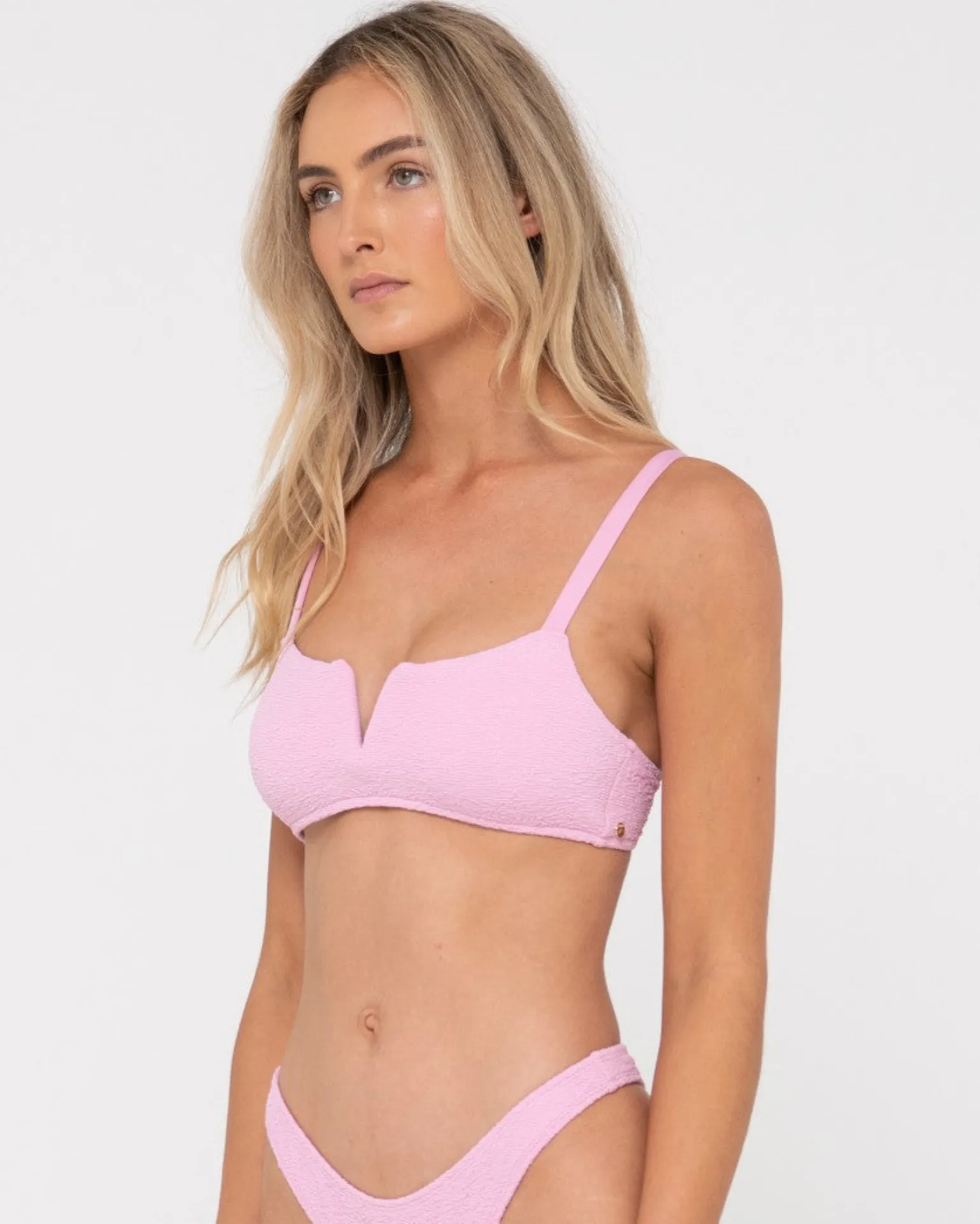 Top De Bikini Tipo Bralette Con Textura De Sandalo>Rusty Cheap