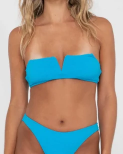 Top De Bikini Tipo Bralette Con Textura De Sandalo><noscript><img width=