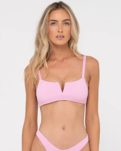 Top De Bikini Tipo Bralette Con Textura De Sandalo>Rusty Store