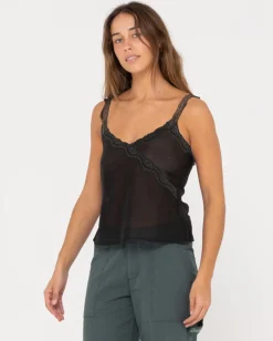 Top De Tirantes De Encaje Transparente De Maison><noscript><img width=