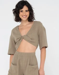 Top Reversible Retorcido En Algun Lugar>Rusty New