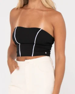 Top Sin Tirantes En Contraste Mika><noscript><img width=