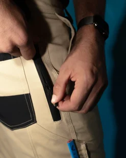 Tr246 Pantalon De Trabajo Elastico Con 9 Bolsillos Y Punos><noscript><img width=