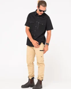 Tr246 Pantalon De Trabajo Elastico Con 9 Bolsillos Y Punos><noscript><img width=