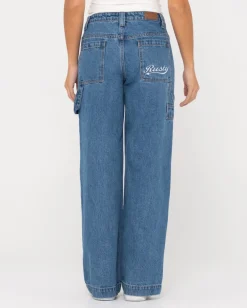 Vaqueros Carpinteros De Mezclilla De Talle Bajo Billie>Rusty Sale