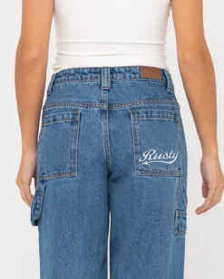 Vaqueros Carpinteros De Mezclilla De Talle Bajo Billie><noscript><img width=