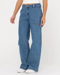 Vaqueros Carpinteros De Mezclilla De Talle Bajo Billie><noscript><img width=