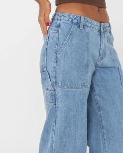 Vaqueros Carpinteros De Mezclilla De Talle Bajo Billie><noscript><img width=