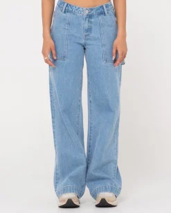 Vaqueros Carpinteros De Mezclilla De Talle Bajo Billie>Rusty Online