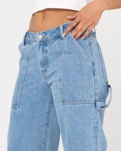 Vaqueros Carpinteros De Mezclilla De Talle Bajo Billie><noscript><img width=