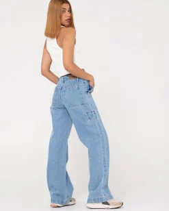 Vaqueros Carpinteros De Mezclilla De Talle Bajo Billie><noscript><img width=