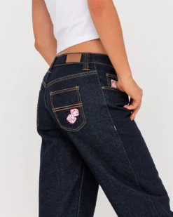 Vaqueros De Mezclilla Con Pernera Recta Y Talle Muy Bajo>Rusty New