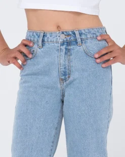 Vaqueros De Pierna Recta, Anchos Y Altos Para Ninas><noscript><img width=