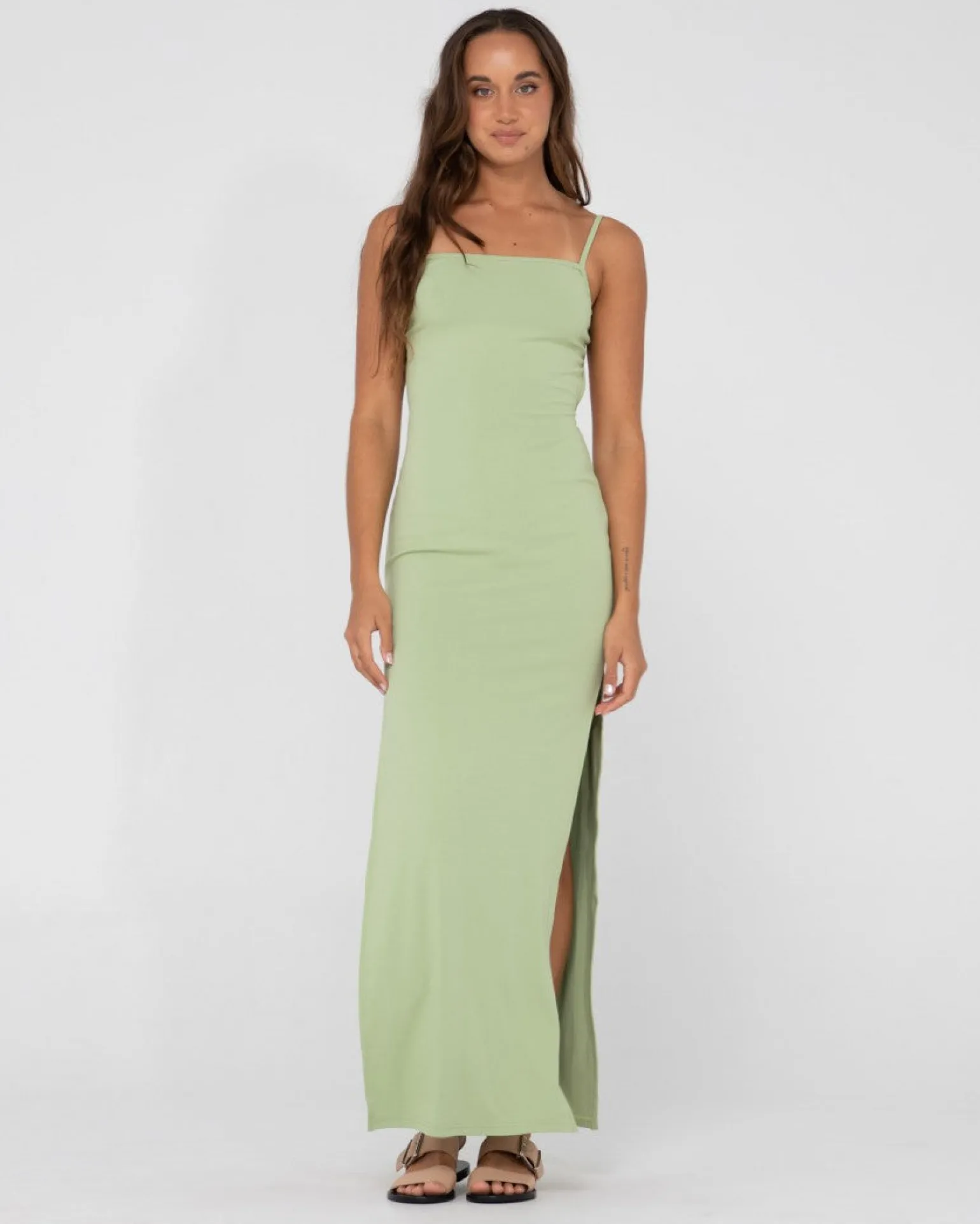 Vestido Largo Con Abertura Lateral Vicky>Rusty Discount