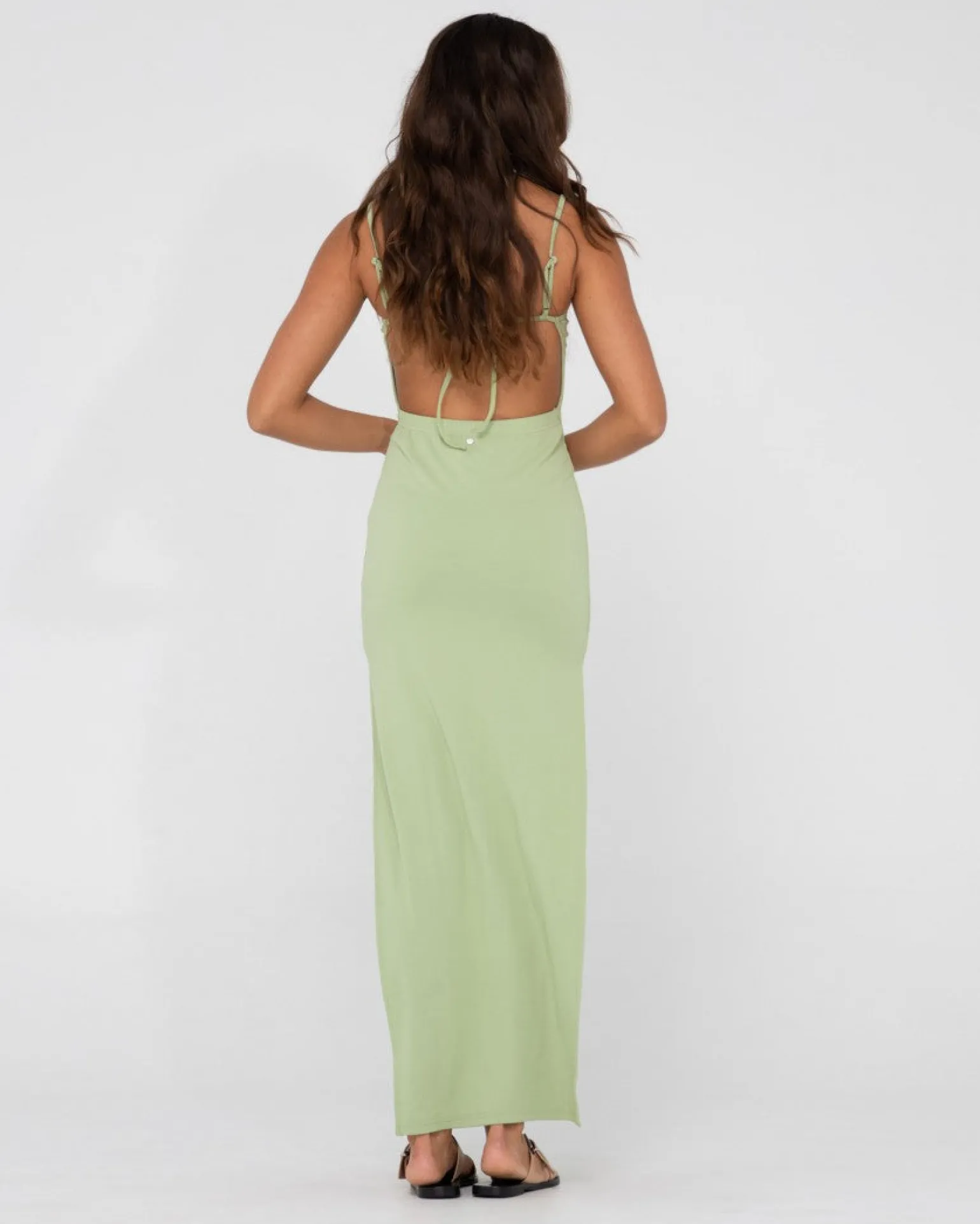 Vestido Largo Con Abertura Lateral Vicky>Rusty Discount